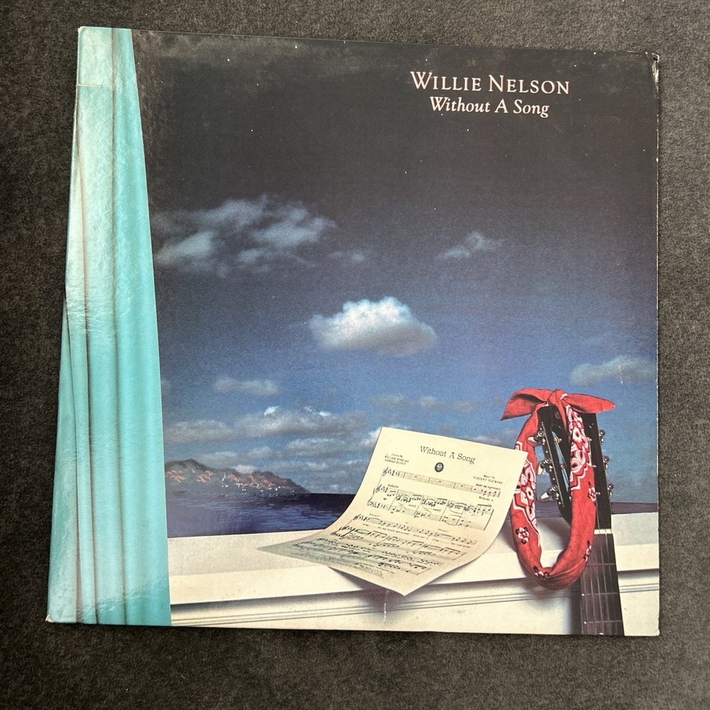 Willie‎ Nelson Without A Song LP Record Album Vinyl VG+ 1983